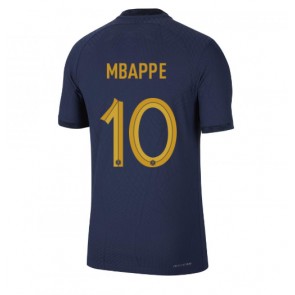 France Kylian Mbappe #10 Replica Home Stadium Shirt World Cup 2022 Short Sleeve